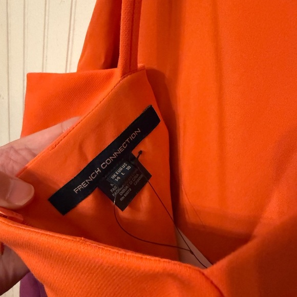 NWT French Connection Whisper Colorblock Side Cut Out Dress 10 - Picture 4 of 8